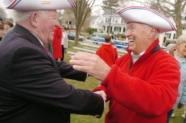 David Wells being Congratulated by Pat Flynn